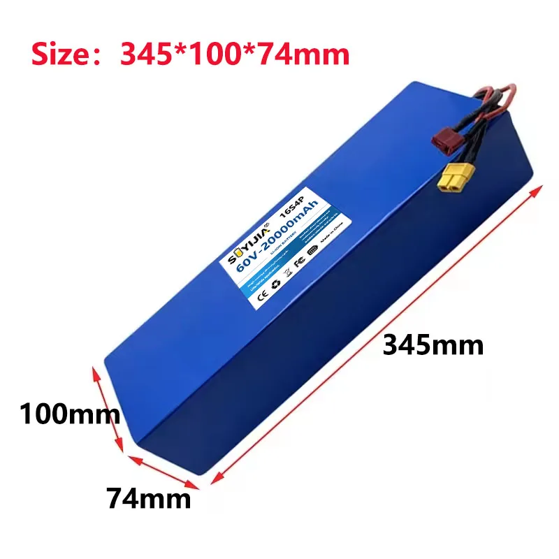 NEW 21700 100%Original 60V 20Ah 21700 Li-ion Battery Pack 16S4P with BMS 0-3000W for High-power 67.2V Motorcycle Tricycle