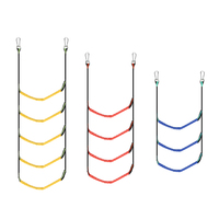 Launching Ladder Boat Folding Ladder Portable Yacht Boat Side Hanging Ladder 3/4/5 Step Boat Rope Ladder Boarding Soft Ladder