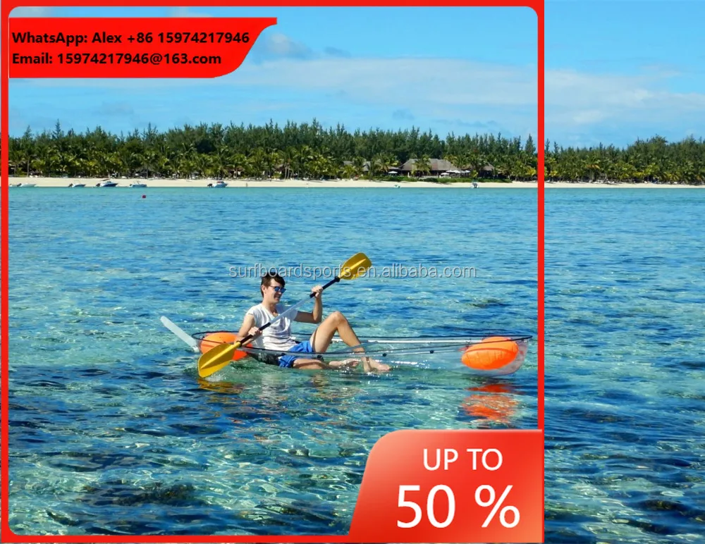 Cheap Transparent Bottom Boat Transparent Ocean Kayak