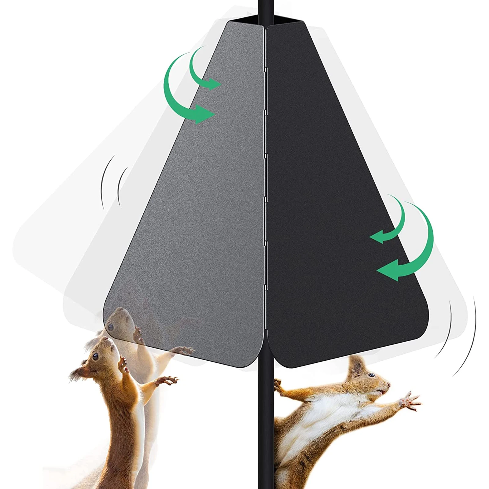 

Bird Feeders Squirrel Baffle Clever Wobble Design Effective Double Defense High Quality Rust Squirrel-proof Design