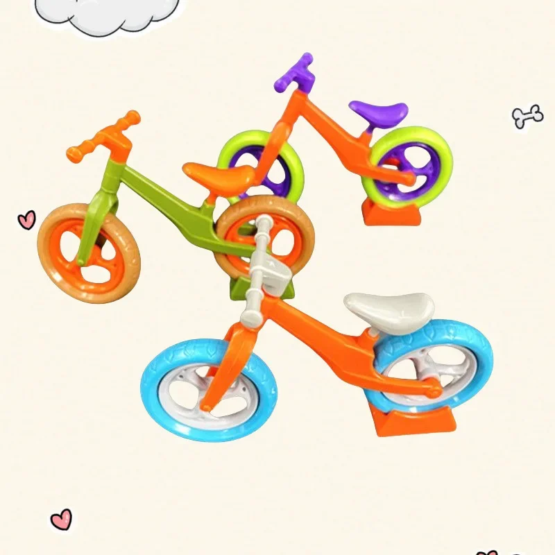 

Creative DIY 3D Assembly Bicycle Model Cute Gift Box Kids Festival Supplies Pink White Customizable Ornament