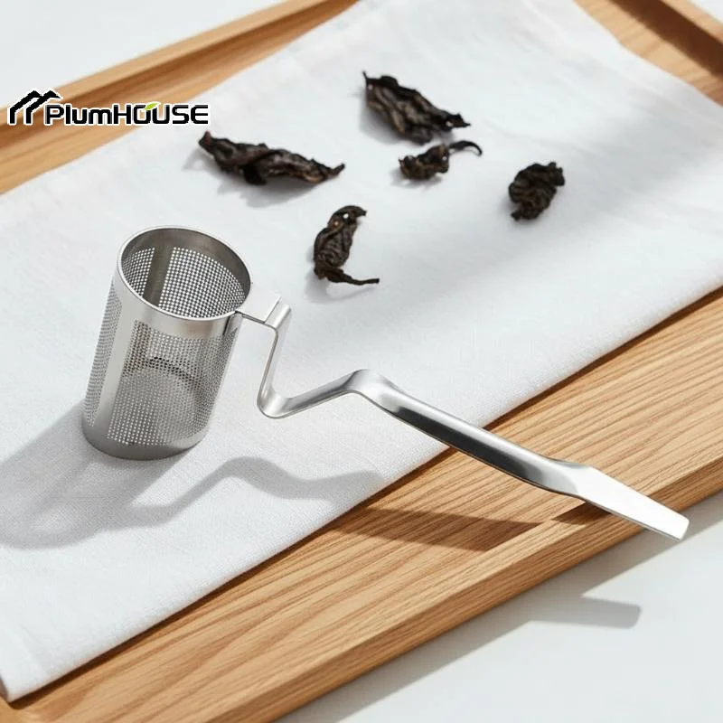 Stainless Steel Clip Hanging On Cup Tea Strainer Cup Clamp Tea Infuser With Long Handle Fine Filter For Home Office Daily view 4