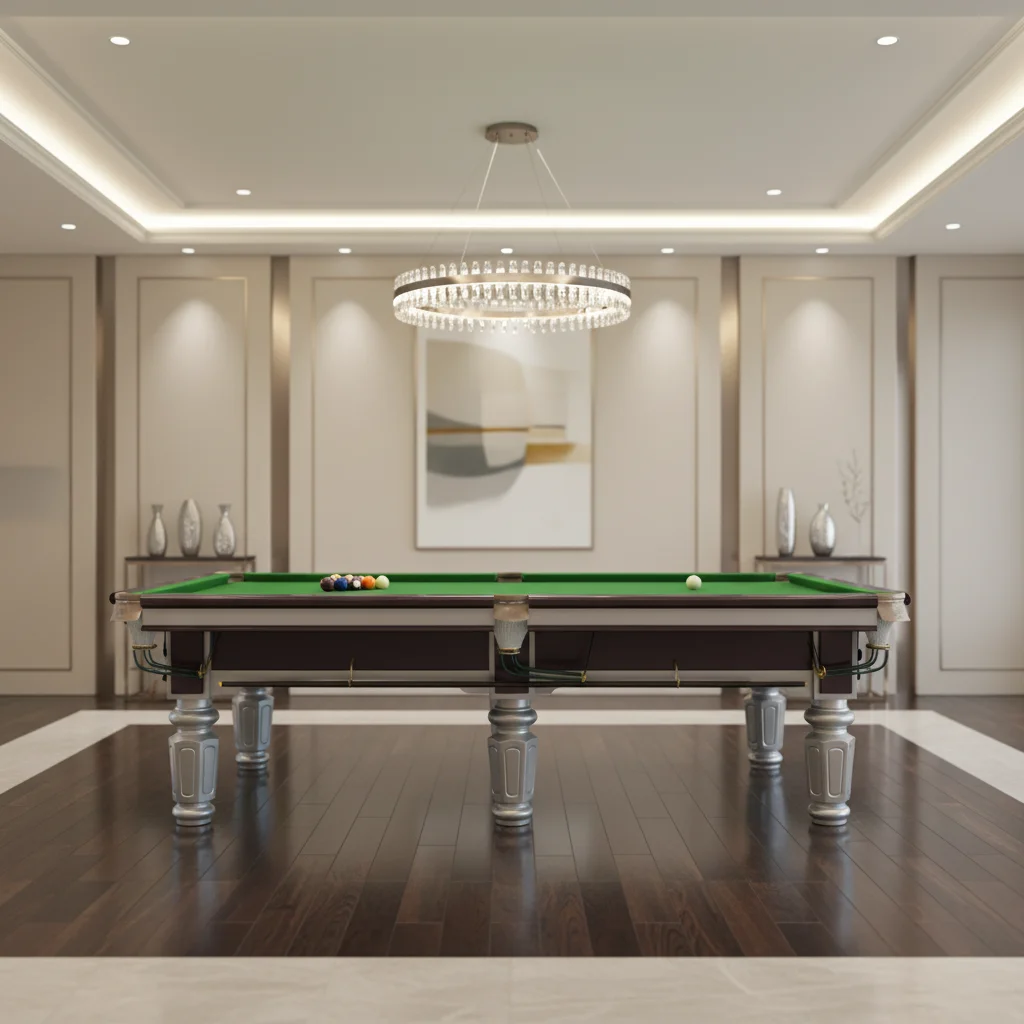 Luxury Pool Table Multi Game Solid Wood 8 Foot 3pcs Slates Waterproof Legs