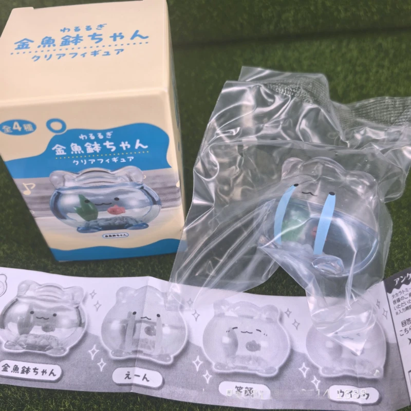 

Cartoon Transparent Fish Tank Figurine Blind Box Expression Miniature Model Toy Action Figure Collection Ornaments Kids Gifts