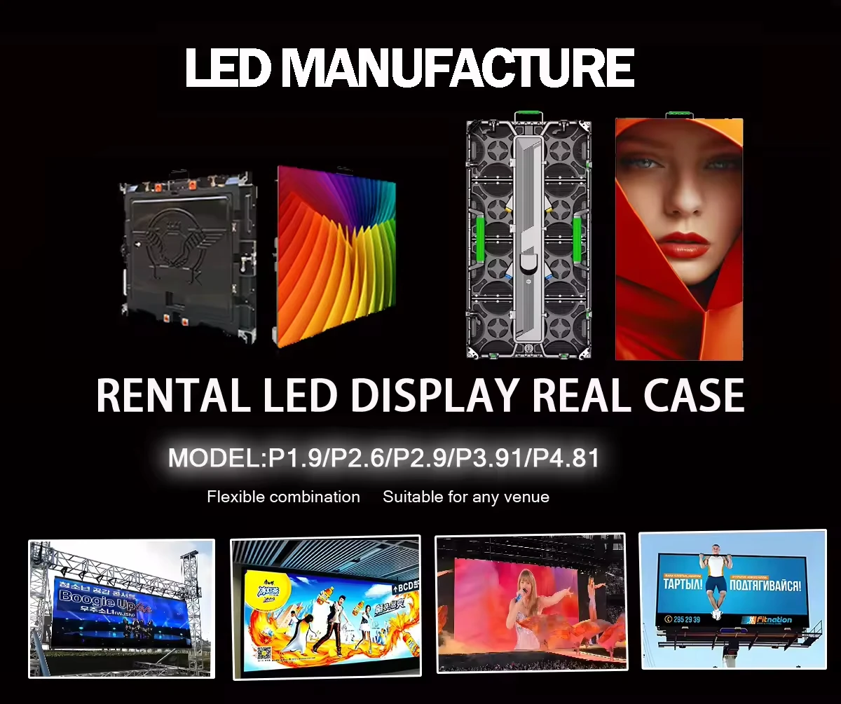 High Brightness High Definition P3.91 Full-Color Indoor LED Video Wall for Rental for Exhibition Advertising Screens
