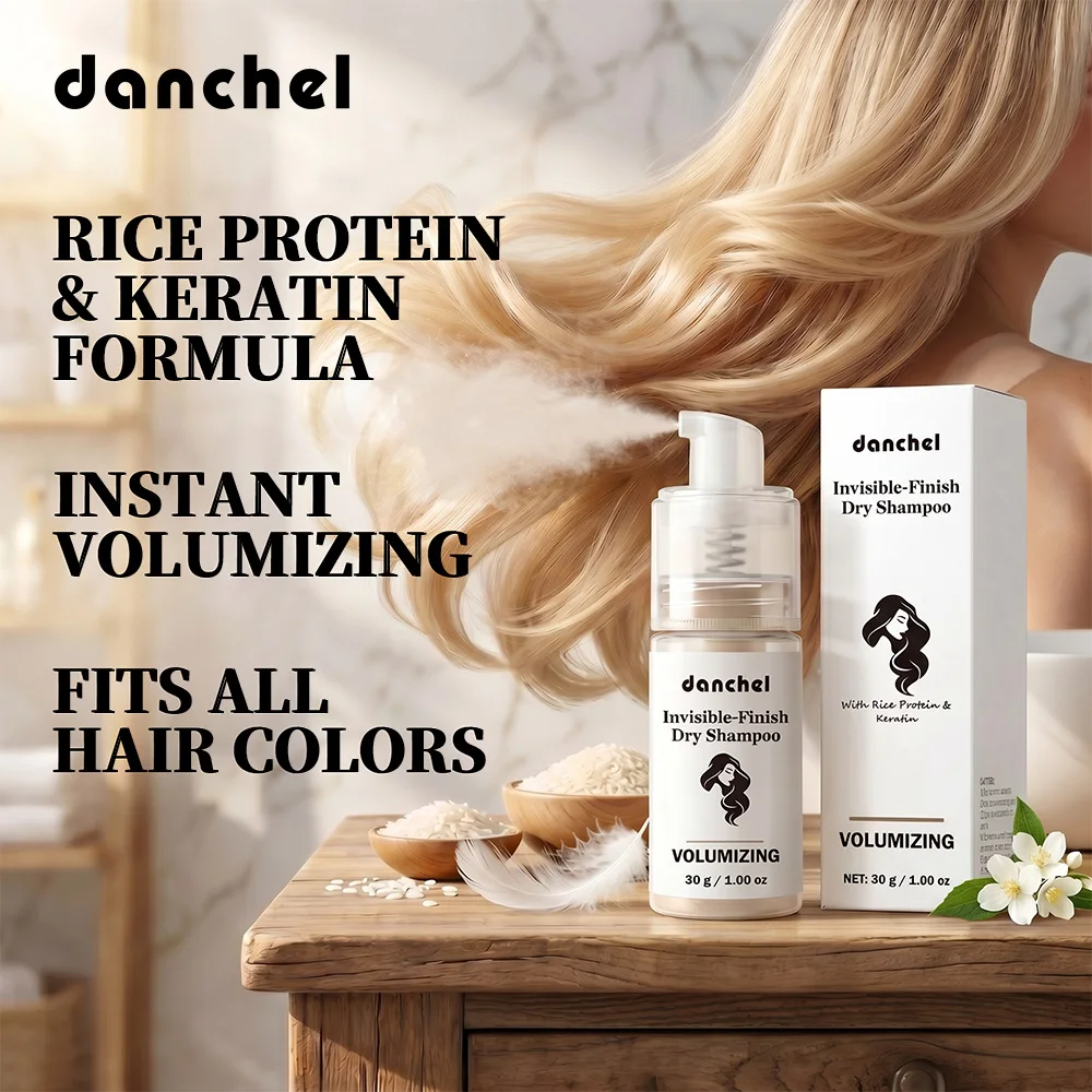 Invisible-Finish Dry Shampoo Oil Control 48H Fits All Hair Colors Protein Repair Strengthens Hair Ultra-fine Dry Hair Powder