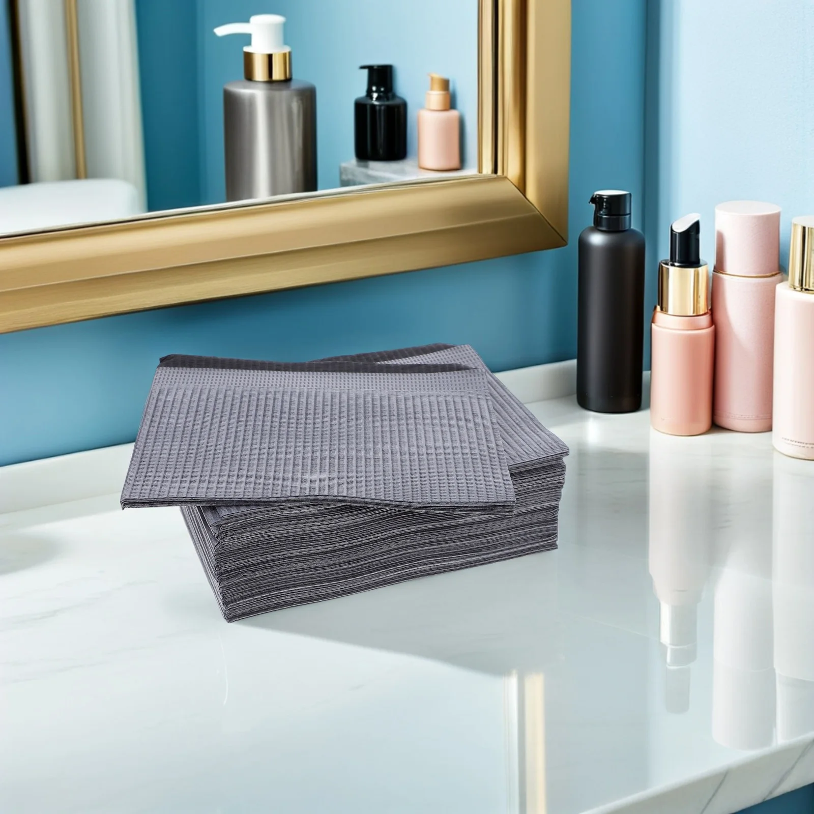 

Luxurious Square Scarf Premium Quality Silk Like Material Versatile Use As Headscarf Or Shoulder Wrap Trendy Design