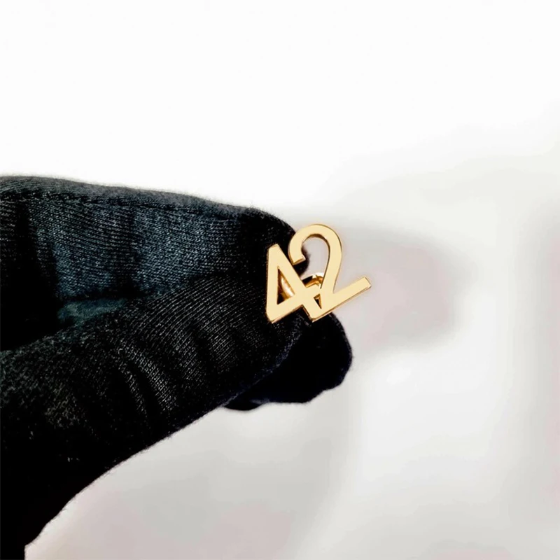 Personlized Customized Number CuffLinks Stainless Steel Groomsmen Gifts Support Customization Of All Languages Wedding Cufflinks