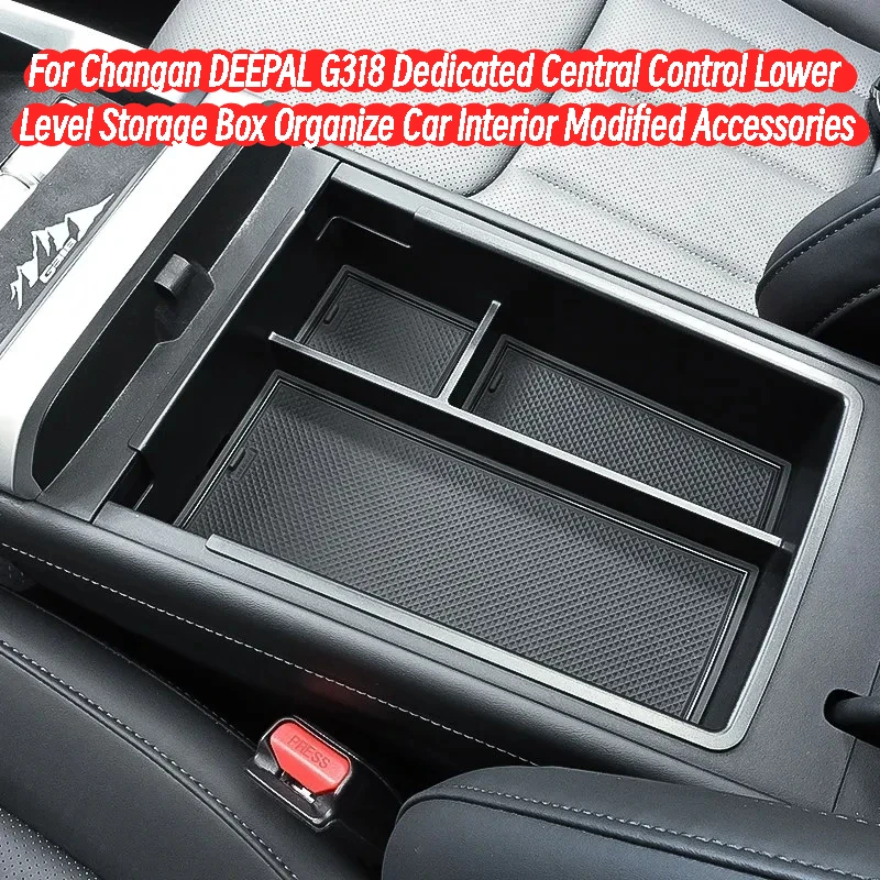 For Changan DEEPAL G318 Dedicated Central Control Lower Level Storage Box Organize Car Interior Modified Accessories
