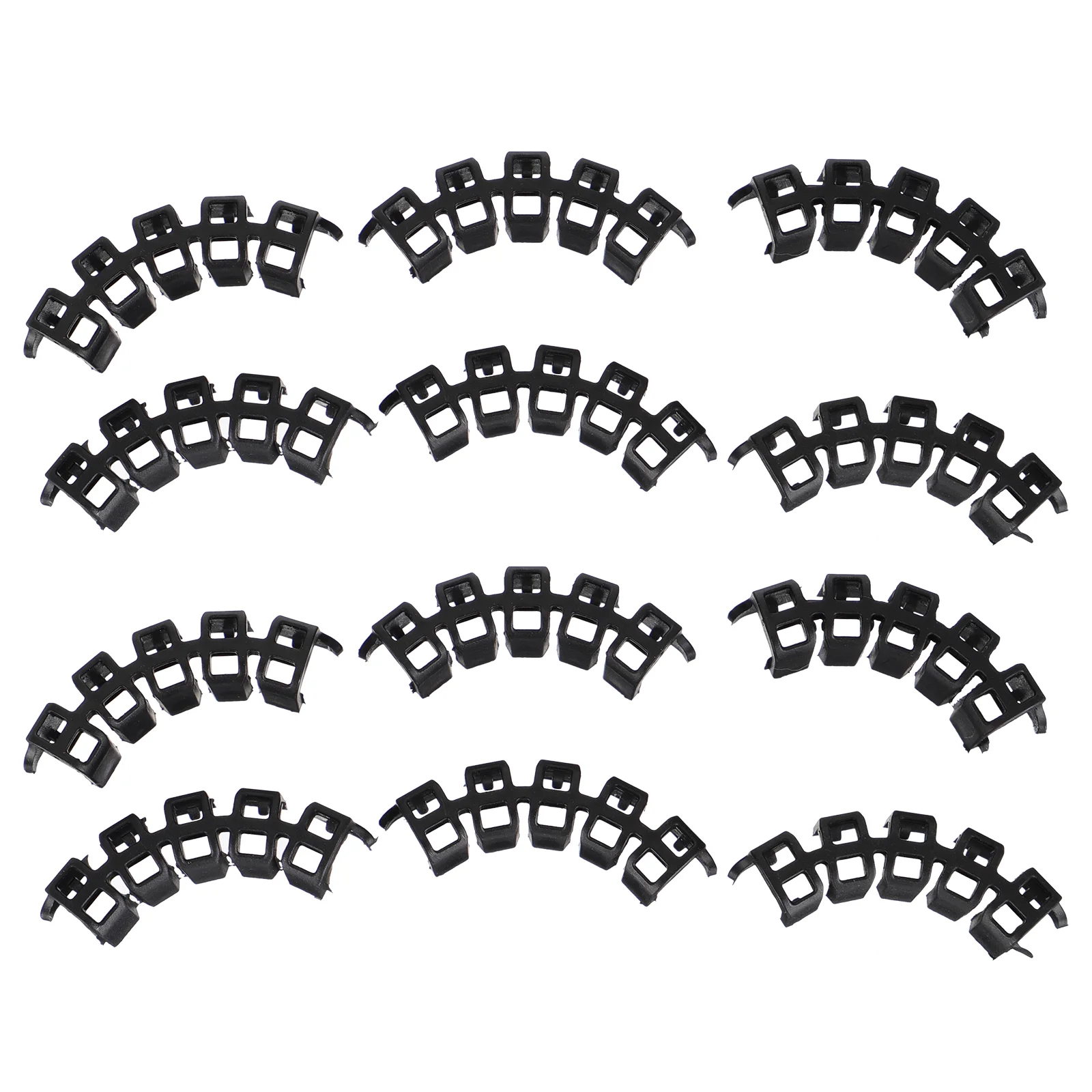 

100 Pcs Tomatillo Plant Bender Support Clips Plastic Twig Clamps Tomato Fixing Black Branches