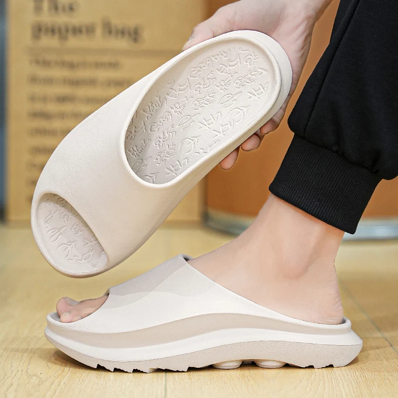 Men Beach Slippers Couple Shoes Men Summer Slippers Outdoor Beach Sandals Women Soft Non-slip Slippers Indoor Shower Flip Flops