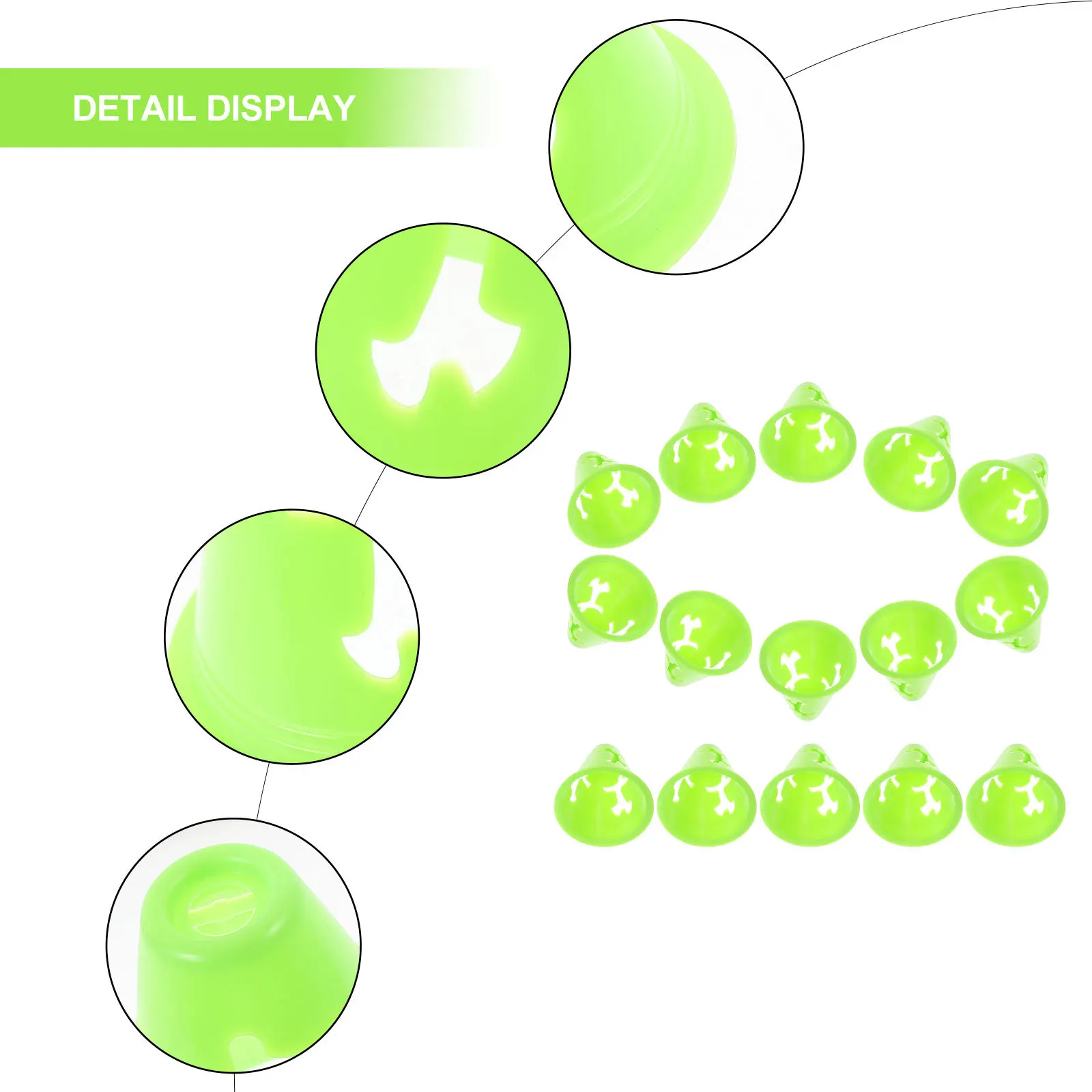 

20Pcs Training Marker Cones Bright Colored Small Soccer Football Agility Practice Markers for Sports Drills Exercises