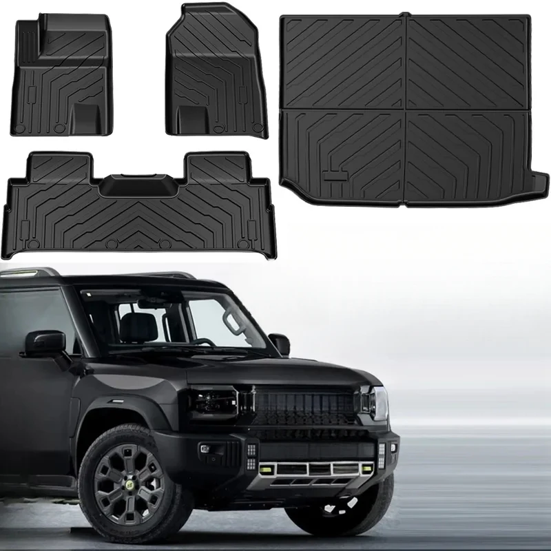 TPE Floor Mats Fit for Chery Jetour T2 2023 2024 2025,All Weather Car Mats Waterproof Anti-Slip Floor Liner Accessories