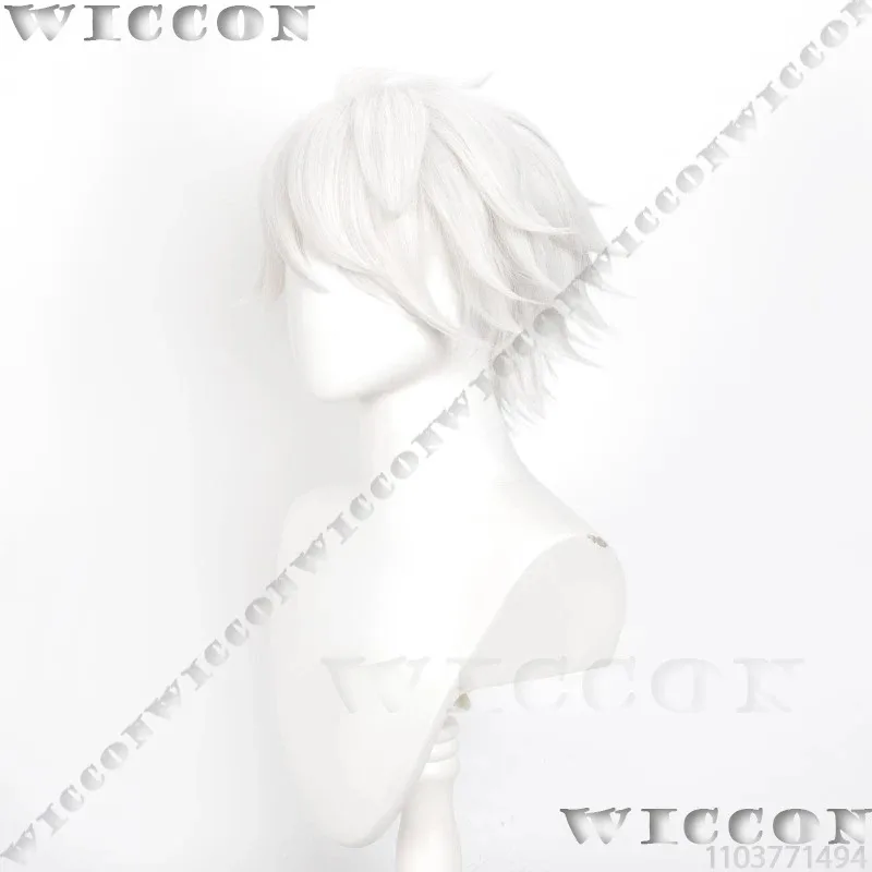 asdh8@GHOSTBLADE Новое аниме To Be Hero X Коаплей Белый парик Cos Опора для волос Крутой человек Ролевая игра Хэллоуин Вечеринка Comic Con Outfit Custo