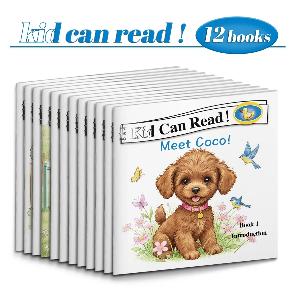 

Kid Can Read! Early Reader Phonics Storybook Set (12 Books) for Kids Ages 3-6