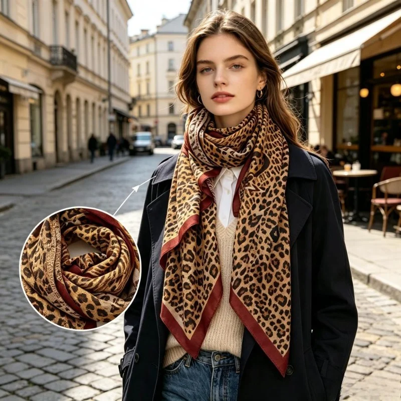 CHHC Elegant Ladies Long Satin Scarf Premium Silk 6 CHHC Elegant Ladies Long Satin Scarf Premium Silk