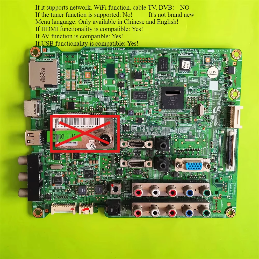 BN41-01490B TV Main Board Screen T370XW03 T400HW03 T460HW03 Motherboard  Compatible Samsung LA37C530F1R LA40C530F1R LA46C530F1R