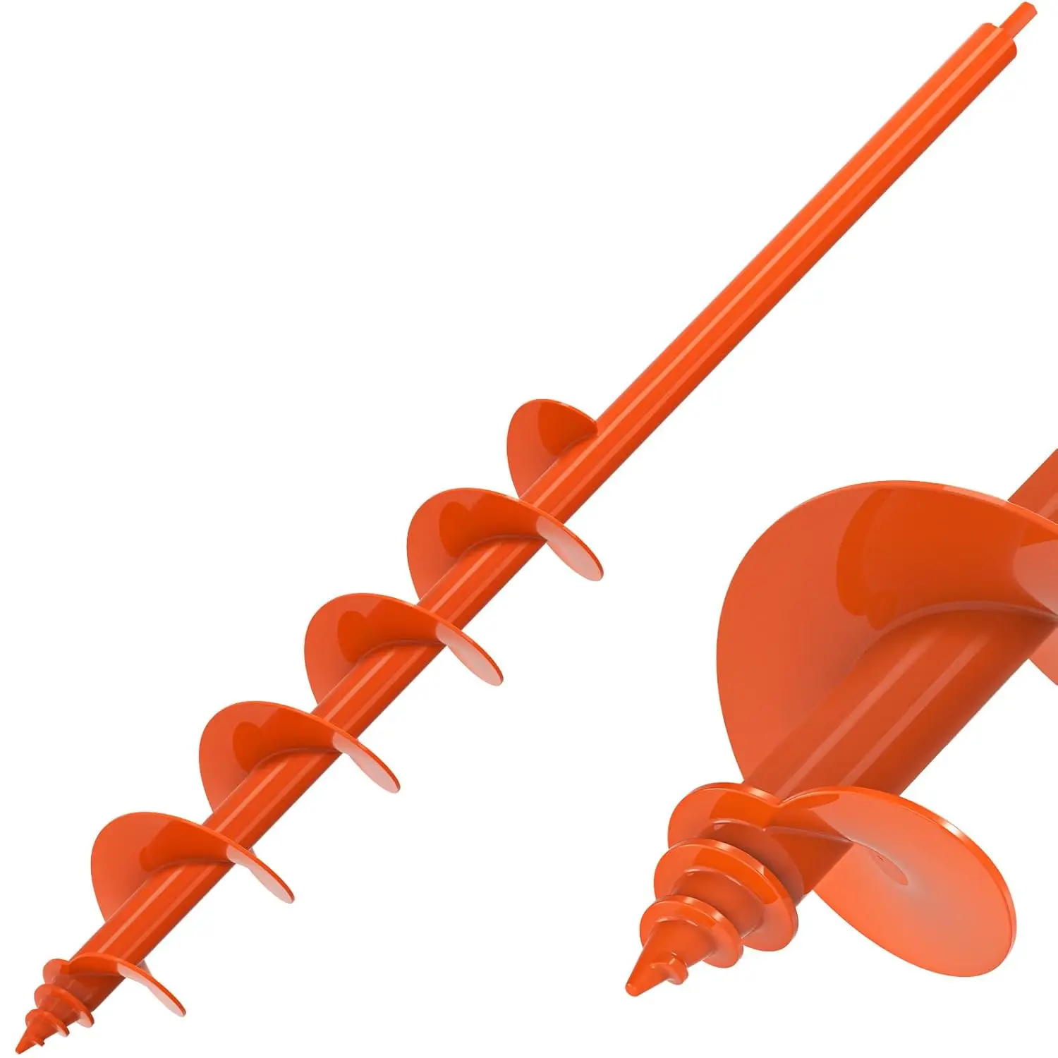 

3.5''x32'' Heavy Duty Garden Earth Auger Drill Bit with Self-Tapping Screw for Planting Bulbs Flowers Post Hole Digger