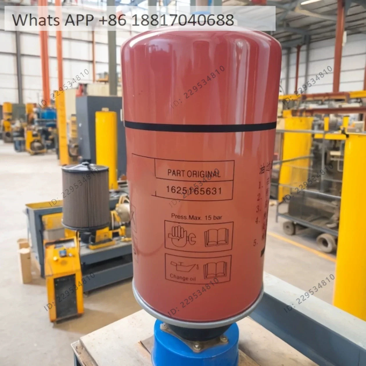 Oil filter element 1625165631 is suitable for TH11/15/22 replacement of air compressor maintenance oil compartment