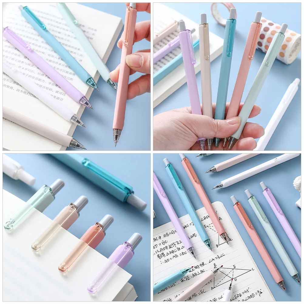 

Набор из 6 гелевых ручек с гладким письмом, нажимные, в свежем стиле, декоративные, для студентов, офиса и школы