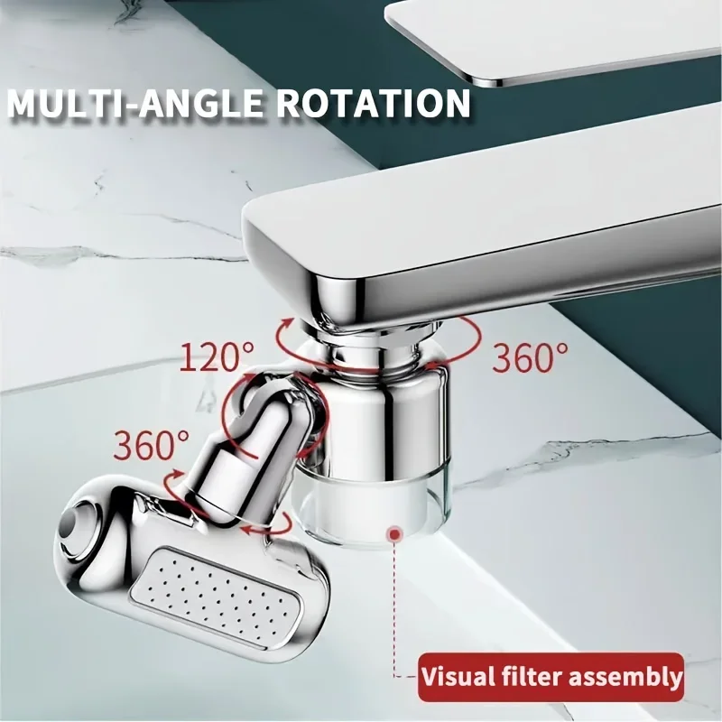 

Смеситель для умывальника Барботер Спринклер Многофункциональный смеситель Поворотный аэратор Кухонный смеситель Насадка для смесителя Водосберегающий удлинитель