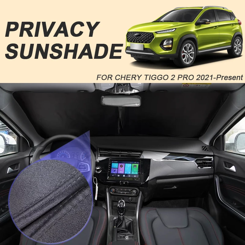 

Автомобильный солнцезащитный козырек на черное окно для CHERY TIGGO 2 PRO 2021, анти-УФ-тепляционная защитная крышка, аксессуар для интерьера