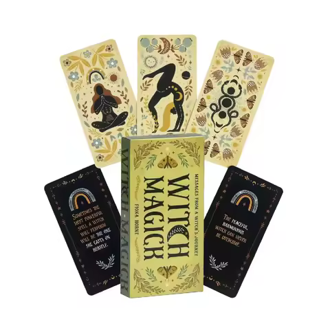 Hot Selling Witch Magick Oracle Tarot Leisure Entertainment Card Family Gathering Divination Deck Tarot Board Playing Card Game