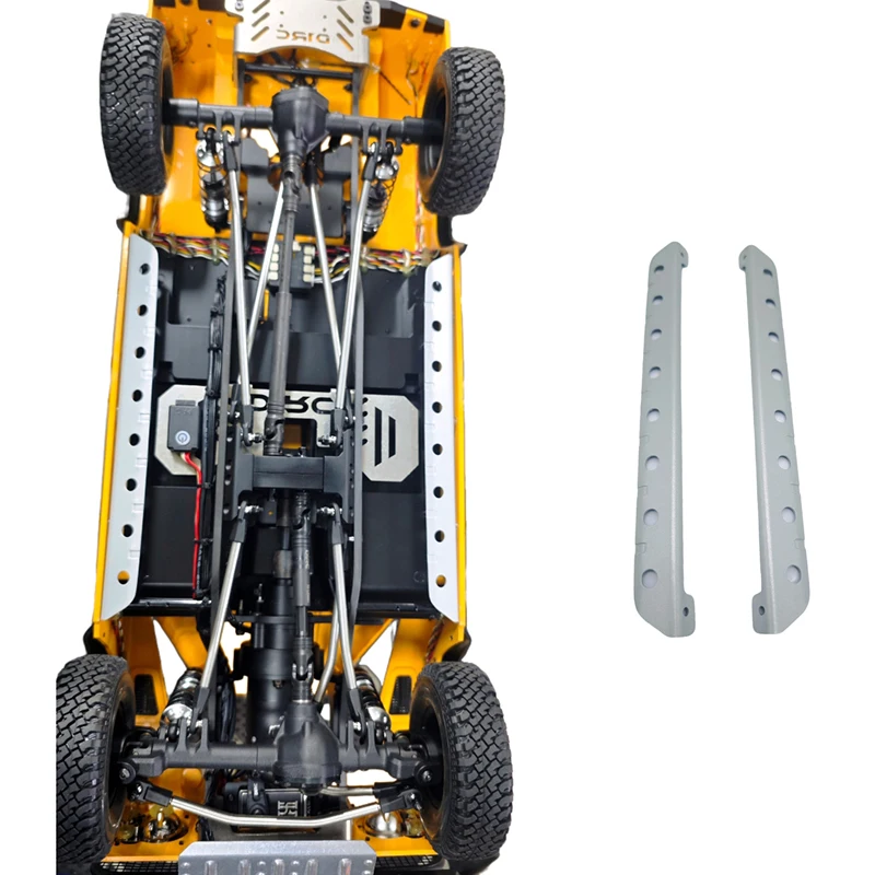 

Simulated Chassis Lower Side Pedals and Metal Railings Metal Upgrade Accessories for 1/10 RC Crawler Car Traxxas D110 D90 Parts