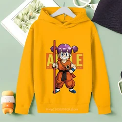 Spring & Autumn Style Elevated with an Arale Hoodie! A Unisex Cotton Casual Outfit for Kids That's Perfect for Outdoor Fun