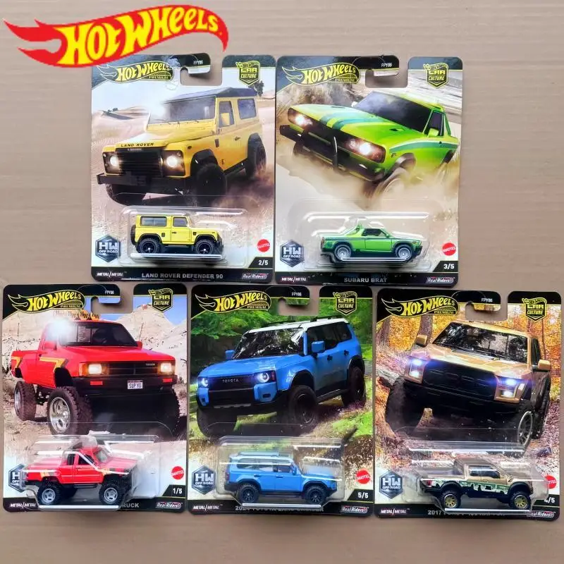 Hot Wheels 1:64  Brat 2017 Ford F-150 Raptor 2024 Land Cruiser Defender 90 Collection Die Cast Alloy Car Model Toy Holiday Gifts