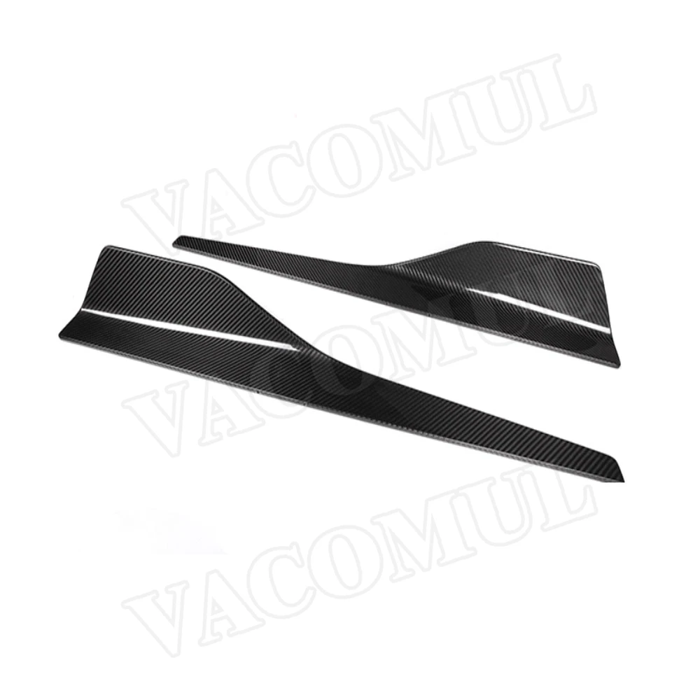 VACOMUL 2Pcs Carbon Fiber Side Skirts Lips Bumper for BMW 8 Series G14 G15 G16 M Sport 2018-2021 Flap Cupwing Splitter Extension