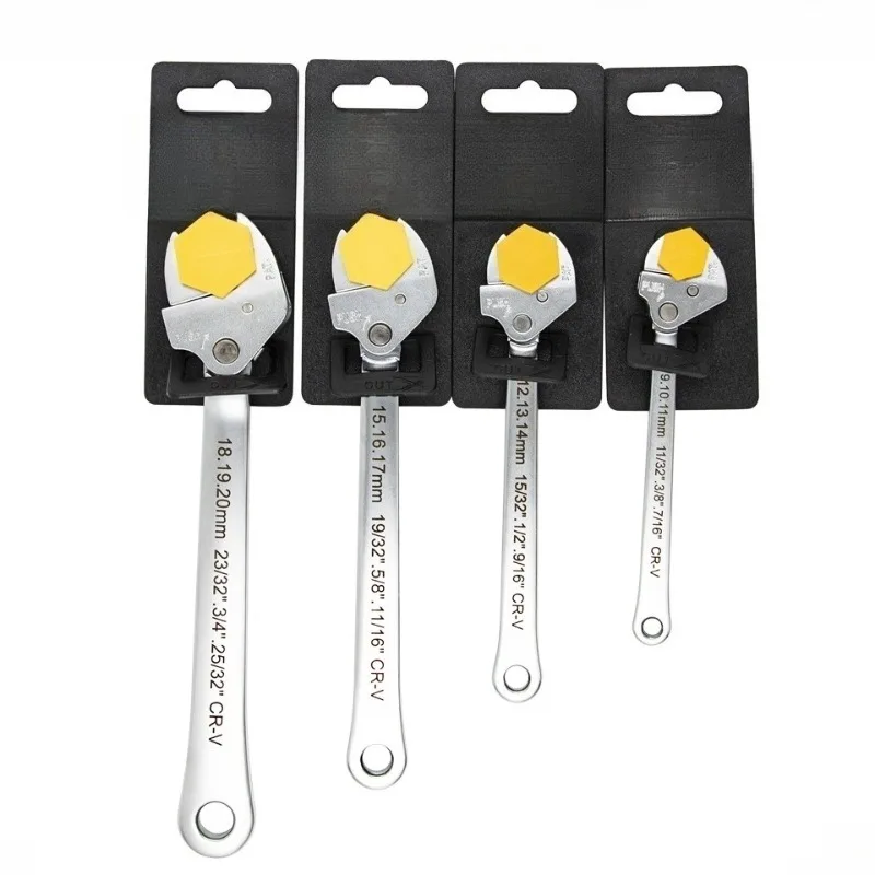 

BIESUO Save effort Self-locking Quick wrench Self-adjustable ratchet Activity Open-end wrench Metric Imperial system