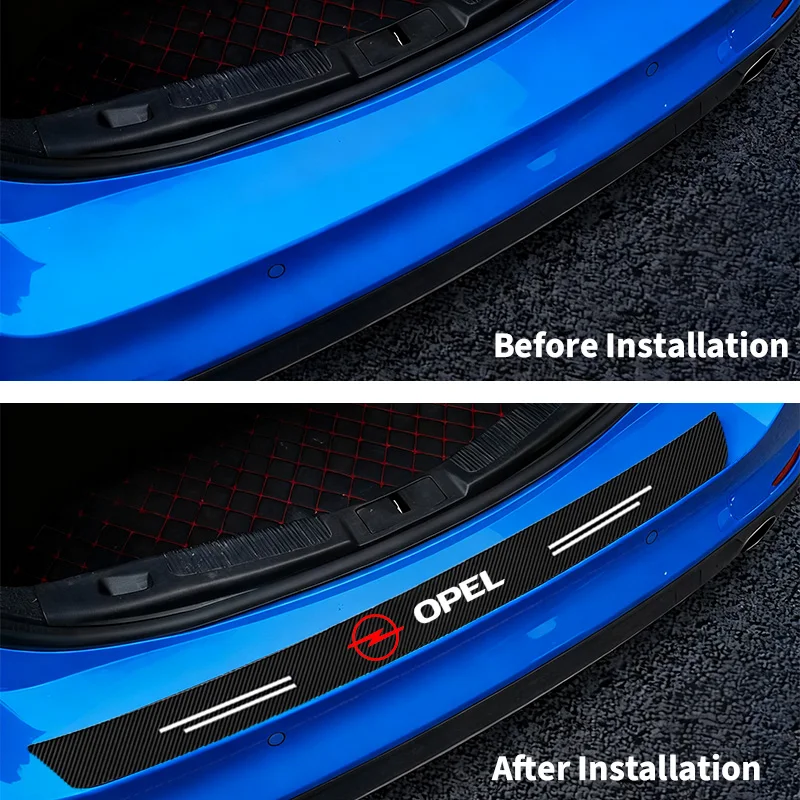 Autocollants de protection anti-rayures pour les bords des coffre de voiture, pour Opel Astra j g Insignia Corsa d Vectra c Zafira a Auto Gadgets