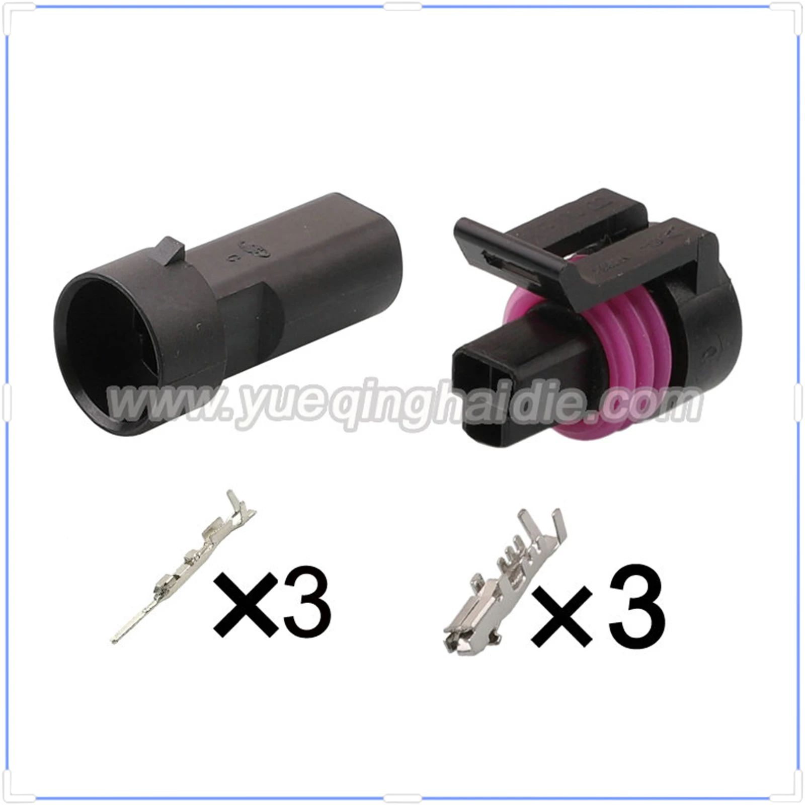 

3Pin Connector Waterproof 1.5mm Male Female Connector Automotive Oil Fuel Cable Socket for GM 12078090 12110192 0441004 12065287