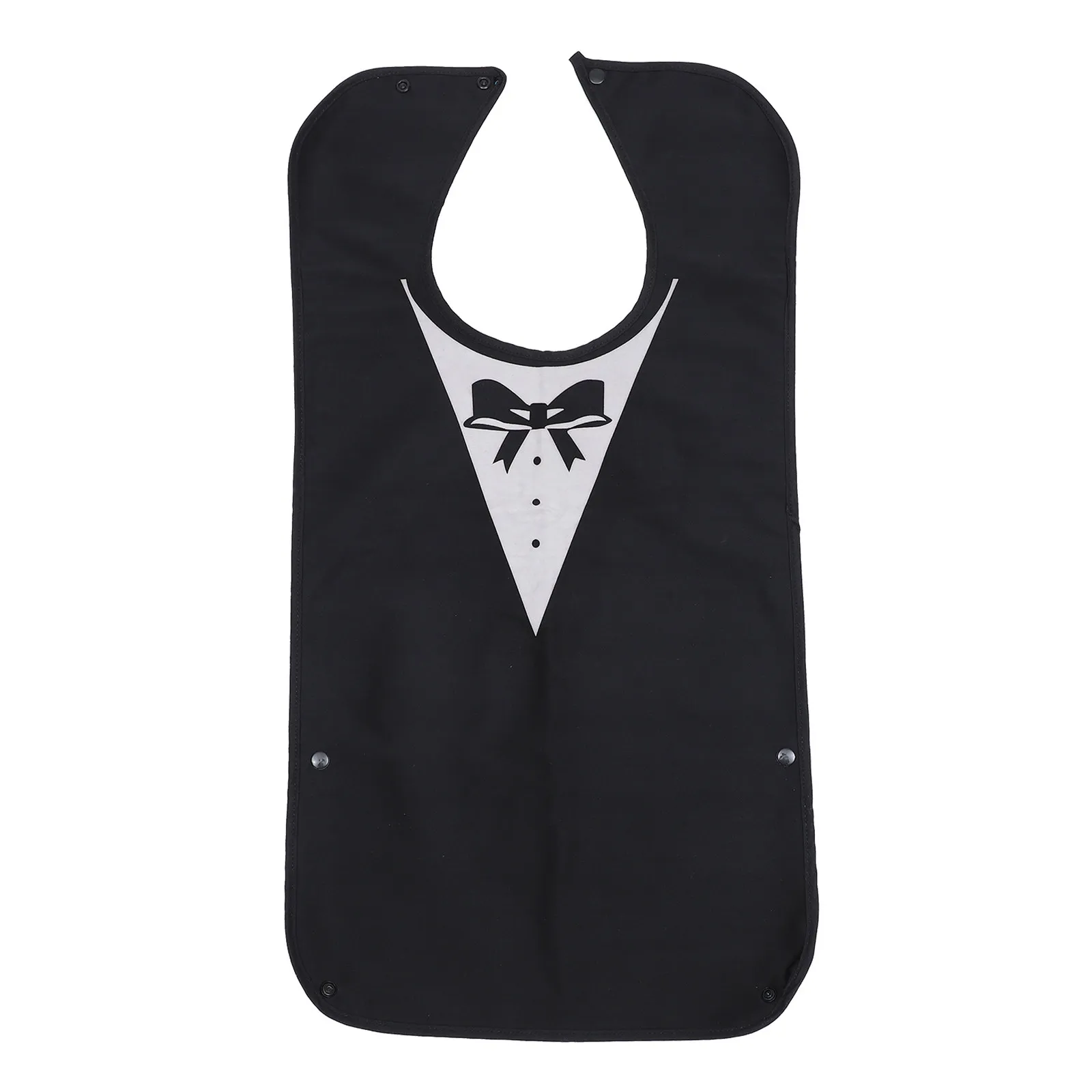 1Pcs Comfortable Adult Bib Polyester High-Quality Textured Light Weight Adjustable Eating Apron for Elderly Students Rehab