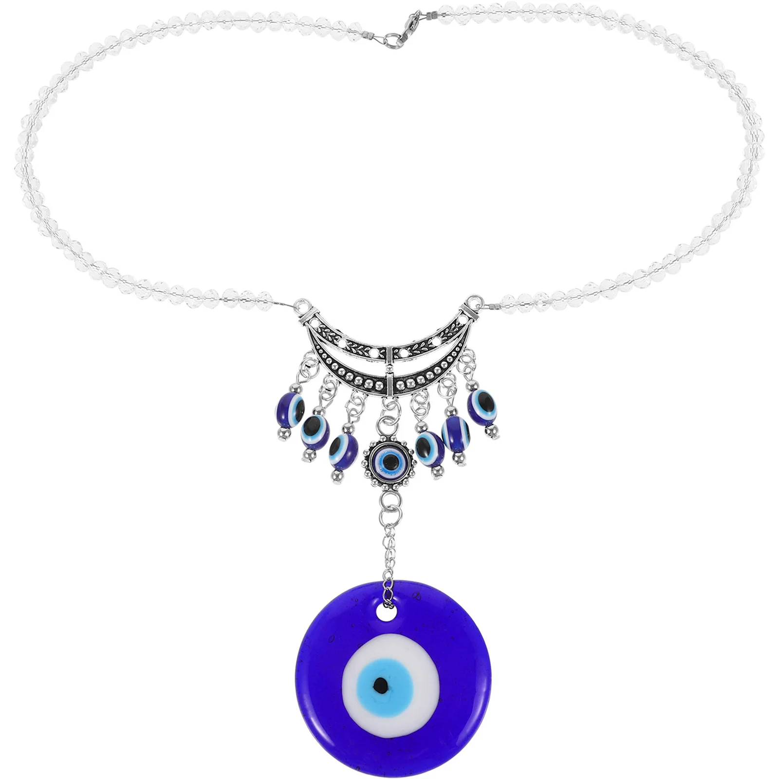 

Evil Eye Car Hanging Ornament Circular Evil Eye Charm Easy to Install High Hardness Excellent Durability Car Decoration