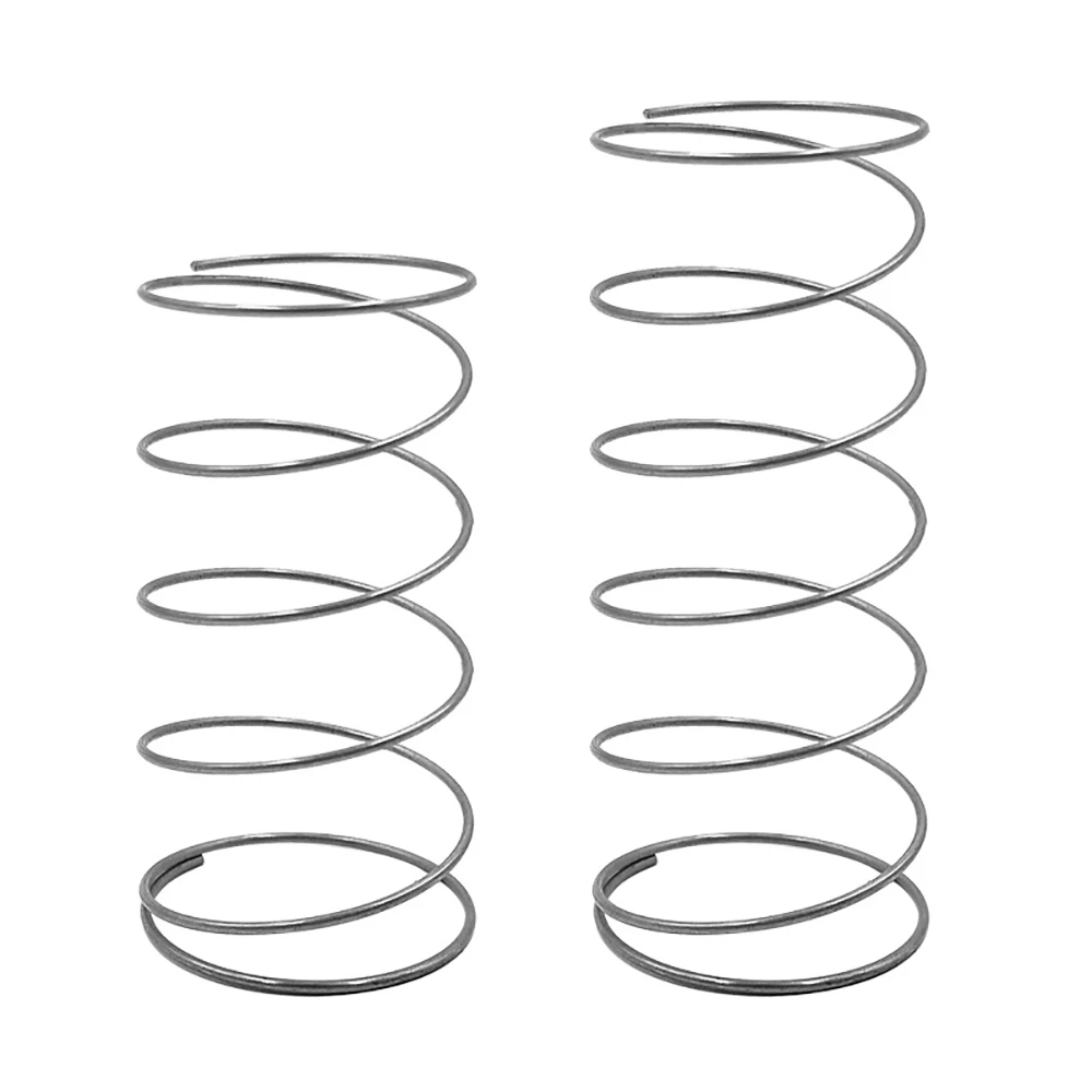 Hongtu 3Pcs Wire Diameter 1mm SUS304 Stainless Steel Large Diameter Compression Spring OD=25mm~40mm Free Length 30mm ~ 150mm