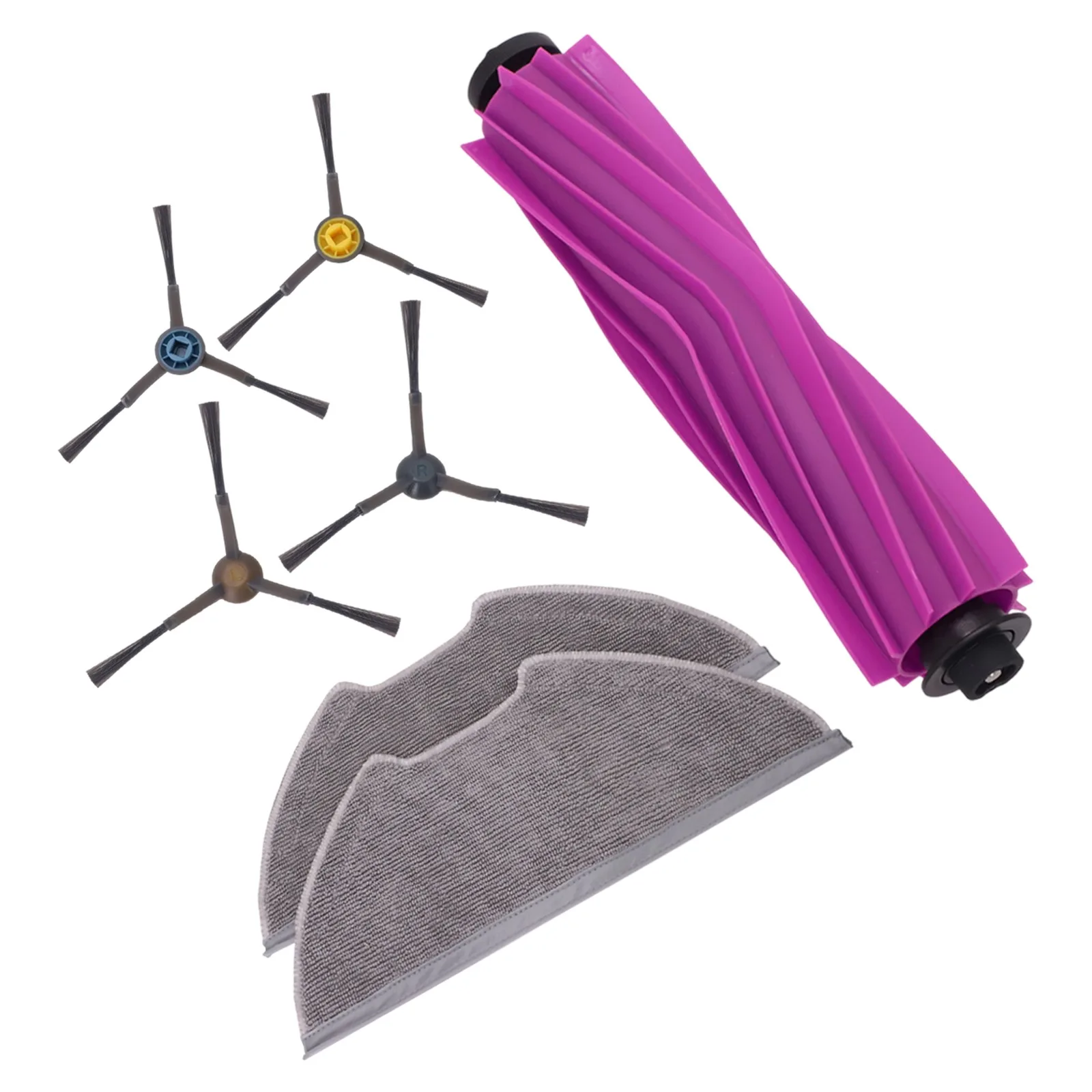 Accessory Kit for Eureka E20 Plus Vacuum Cleaner Including Main Brush Side Brushes and Mop Cloth for Comprehensive Cleaning