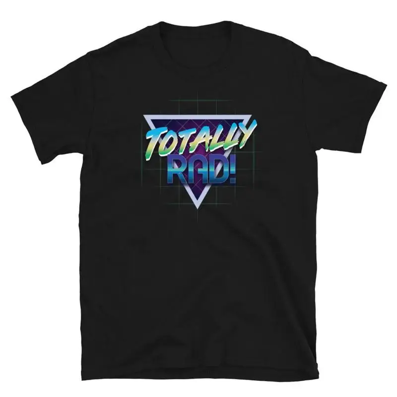 Funky Retro Groovy 1980s Throwback Totally Rad Short Sleeve Unisex T Shirt