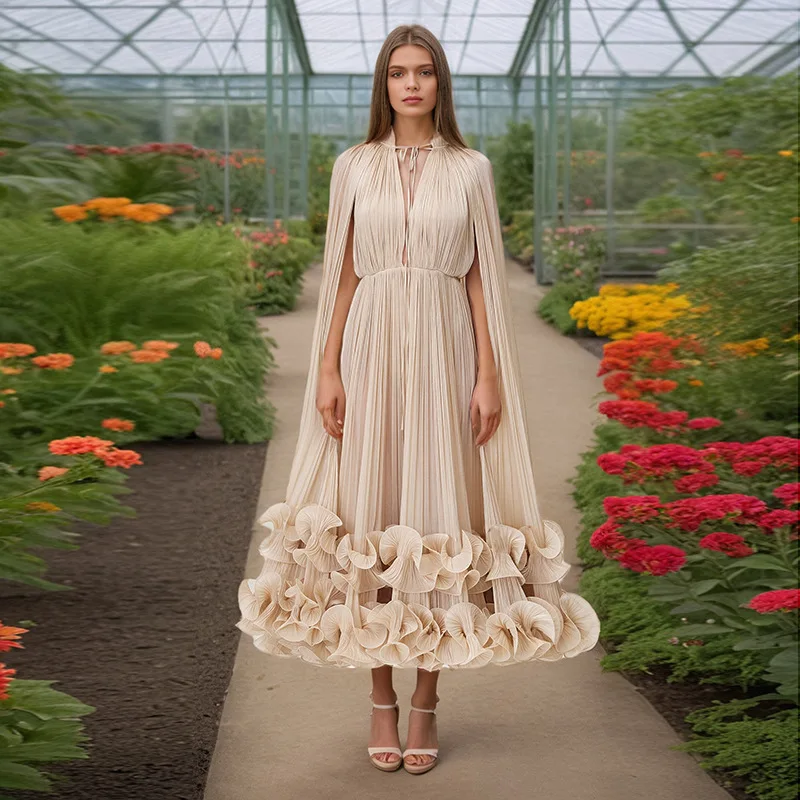 Ele Capuz Dupla Camada Ne Dr com Wood ain Australian Faion High End Luxury Dr para Mulheres