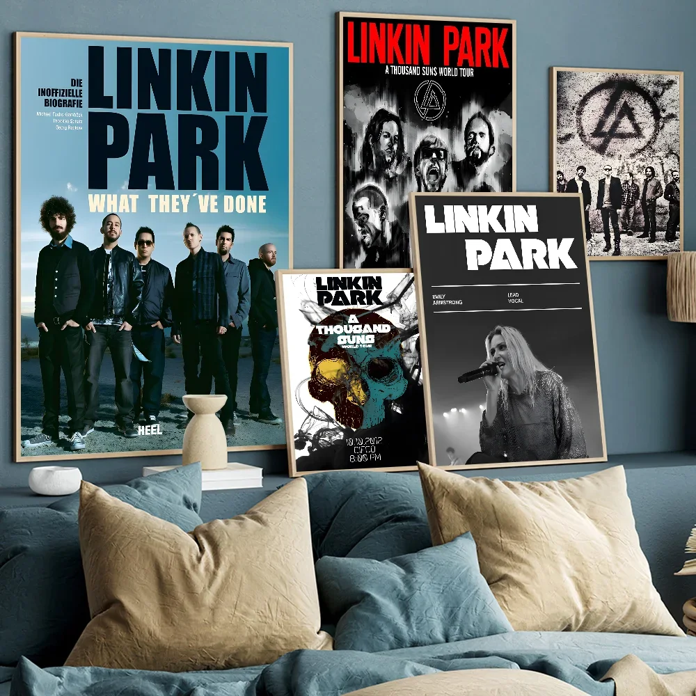 Band L-Linkin Cool P-park Classic Movie Posters HD Quality Poster Wall Art Painting Study Nordic Home Decor