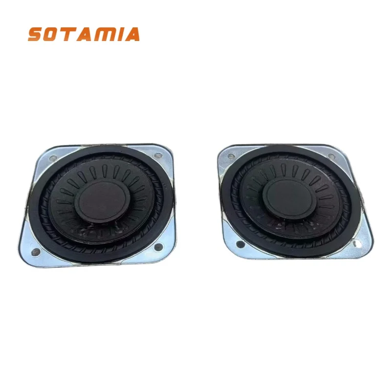 SOTAMIA 2 PCS 2,25 Polegadas Ultra Fino Alto-falante Full Range Alto-falante Full Range 6 Ohms 12 Watts Midrange Capacitor