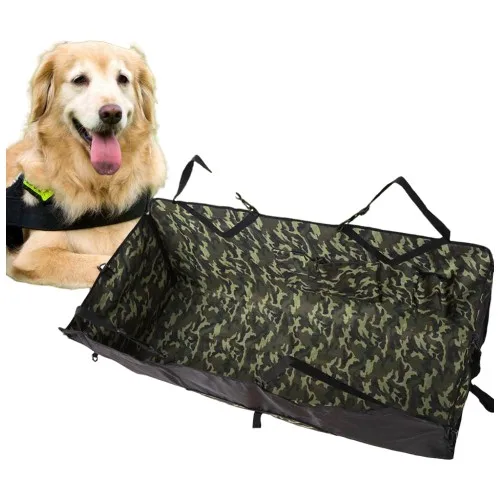 Pet Car Seat Cover Camouflage Pattern Dog Bed Cushion