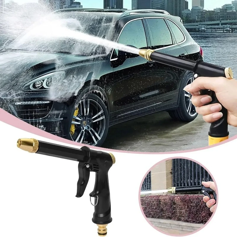 Garden Watering High Pressure Water Gun-Portable,Car Wash/Cleaning,Hose Nozzle Sprinkler,Car Wash Machine Accessory