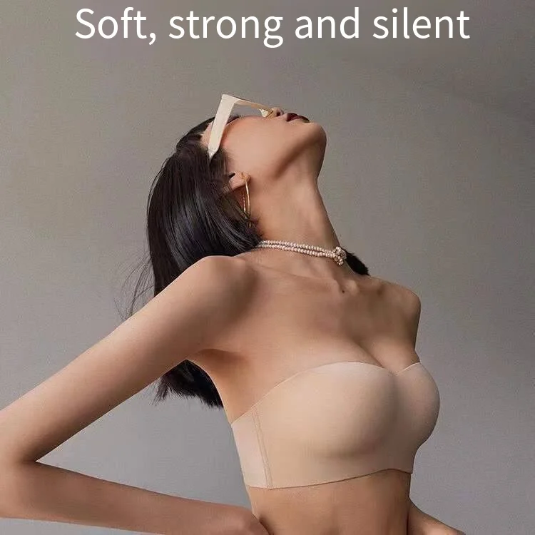 

Strapless underwear women's non-slip non-marking bandeau big breasts show small breasts gathered chest wrap bra no underwiresexy