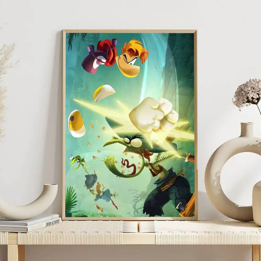 لعبة رائعة R-Rayman ملصق لوحة ذاتية اللصق غرفة المعيشة مكتب الديكور غرفة نوم المنزل الجدار ملصق يطبع #6