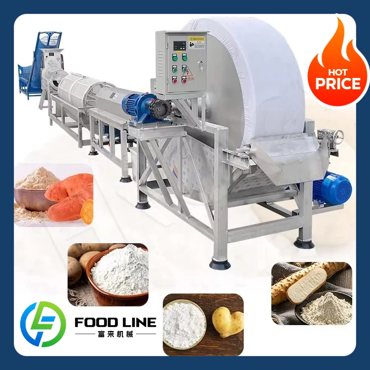 Máquina para Hacer Almidón de Papa, Línea de Producción Industrial de Yuca, Máquina Completa para el Procesamiento de Harina de Yuca