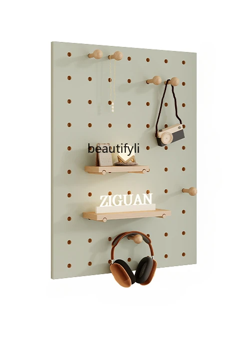 Cave board fresh green decorative wall whole wall baffle storage balcony flower stand entrance universal hanging board