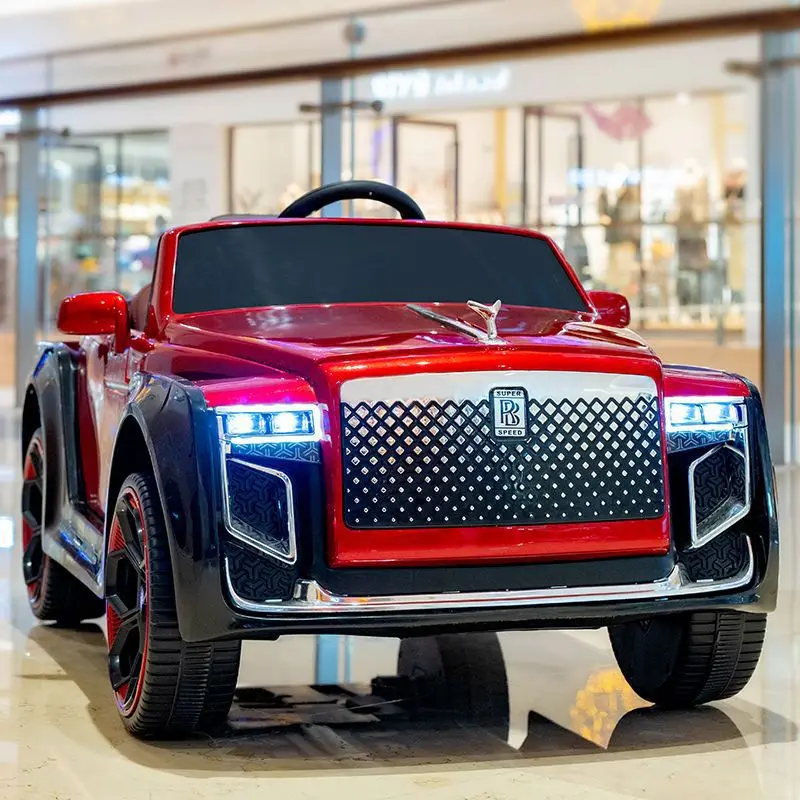 

With Remote Control High-Grade Children's Electric Toy Car for Boys and Girls Can Ride On Four-Wheel Drive Rechargable Car