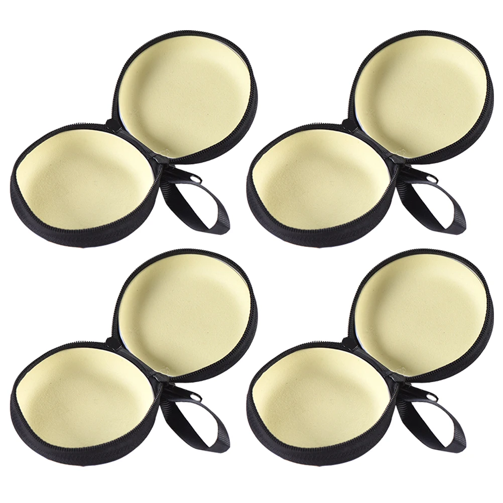 

4pcs Football Shaped Tinplate Coin Purses Creative Money Bags Small Storage Bags Change Containers Rounded Design For Gifts